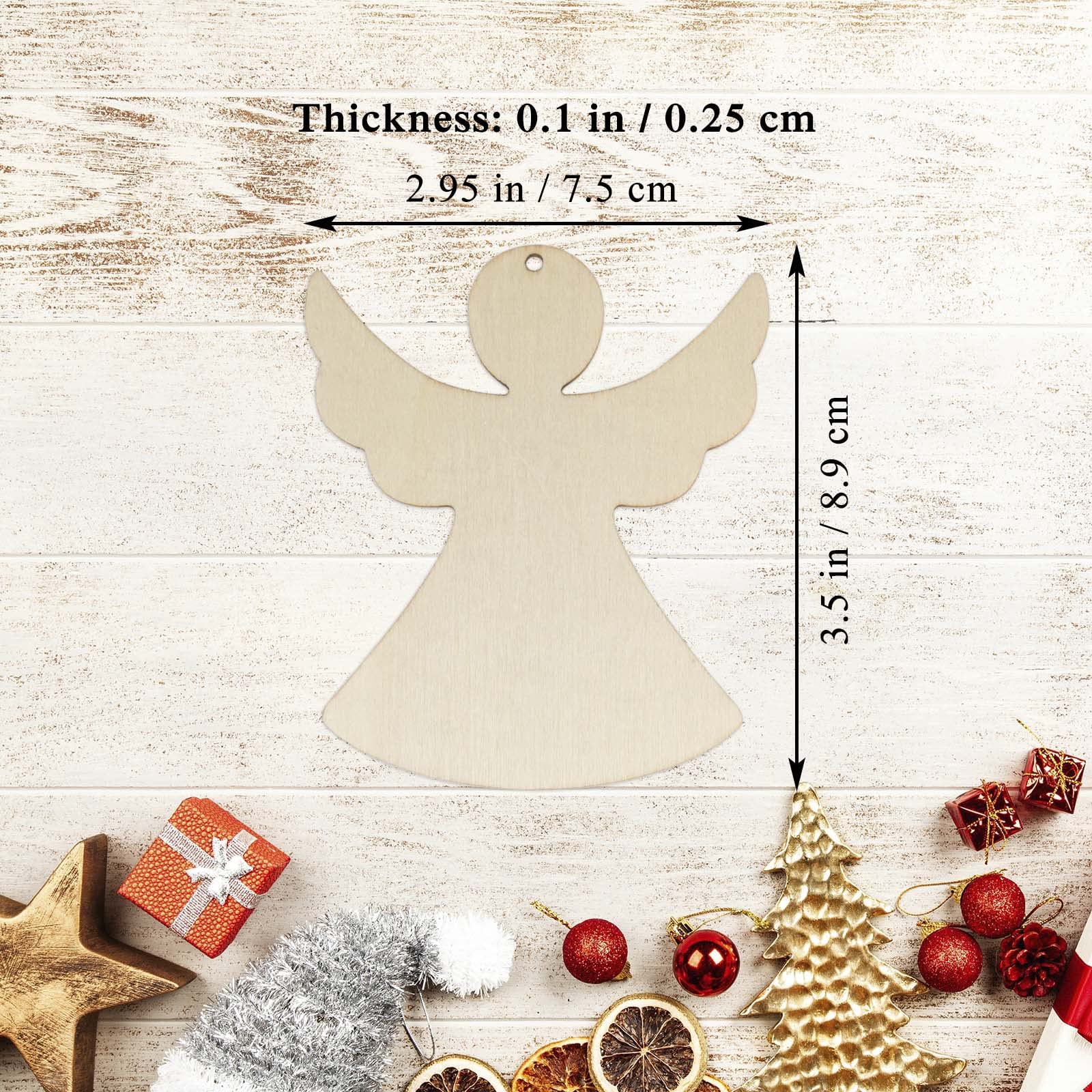 Amazon.com: Creaides 20pcs Angel Wood DIY Crafts Cutouts Wooden